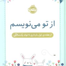 از تو می نویسم (از هفته ی اول بارداری تا تولد یک سالگی)