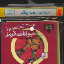 مجموعه کتاب آویزدار حیوانات از همه رنگ (10جلدی،گلاسه)