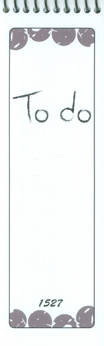 دفترچه یادداشت (to do list،کد 1527)،(سیمی)