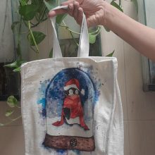 کیف پارچه ای قدیما 25*24 (کد KM-35)