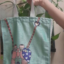 کیف پارچه ای قدیما 25*24 (کد KM-40)