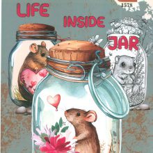 کتاب رنگ آمیزی بزرگسالان (طرح Life Inside Jar،کد 1578)،(سیمی)