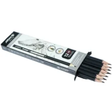 مداد آریا مدل 3001 رنگ مشکی بسته ۱۲ عددی